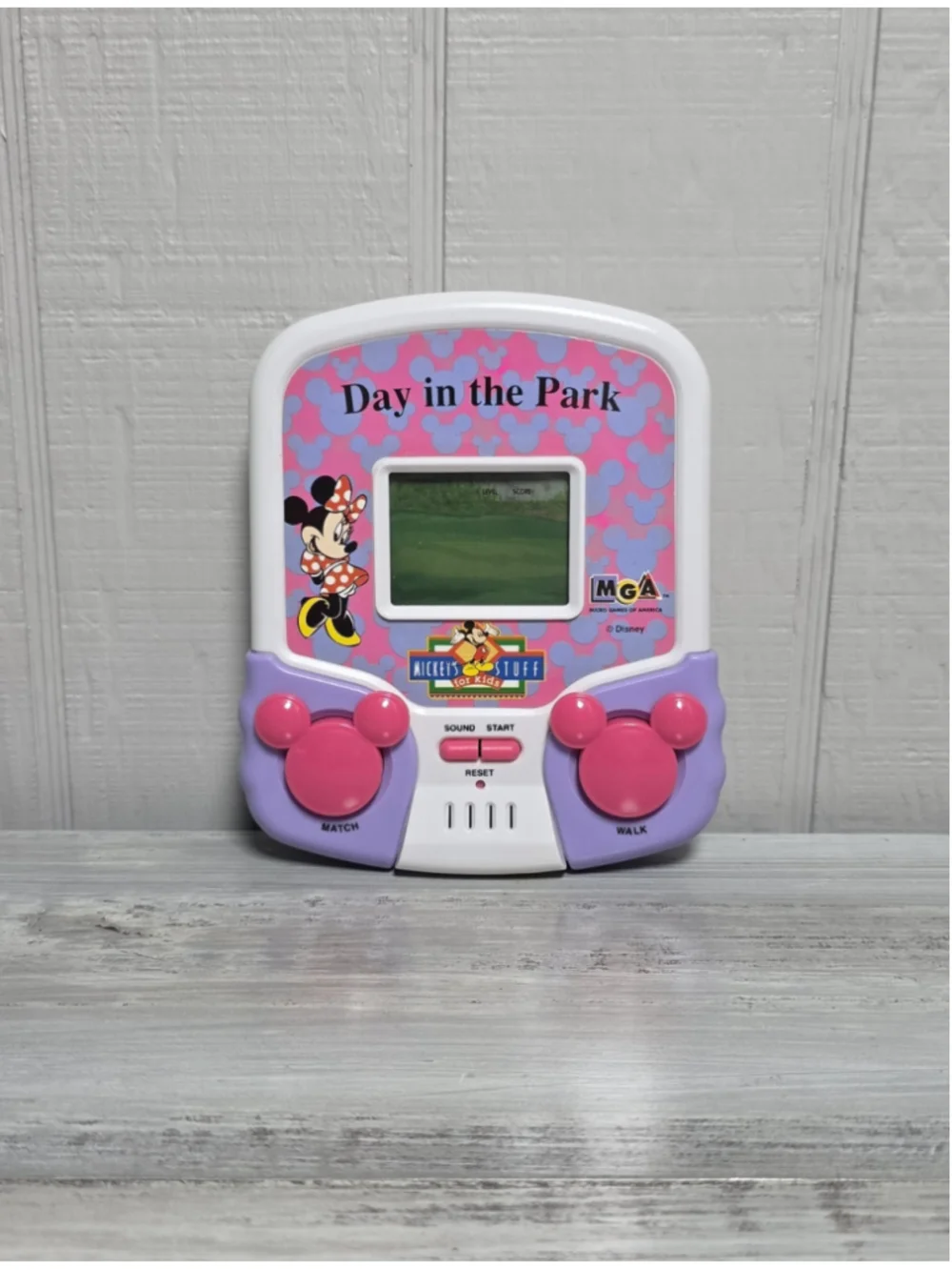 Vintage MGA Disney Minnie Mouse Day in the Park Handheld LCD Game Good Works
